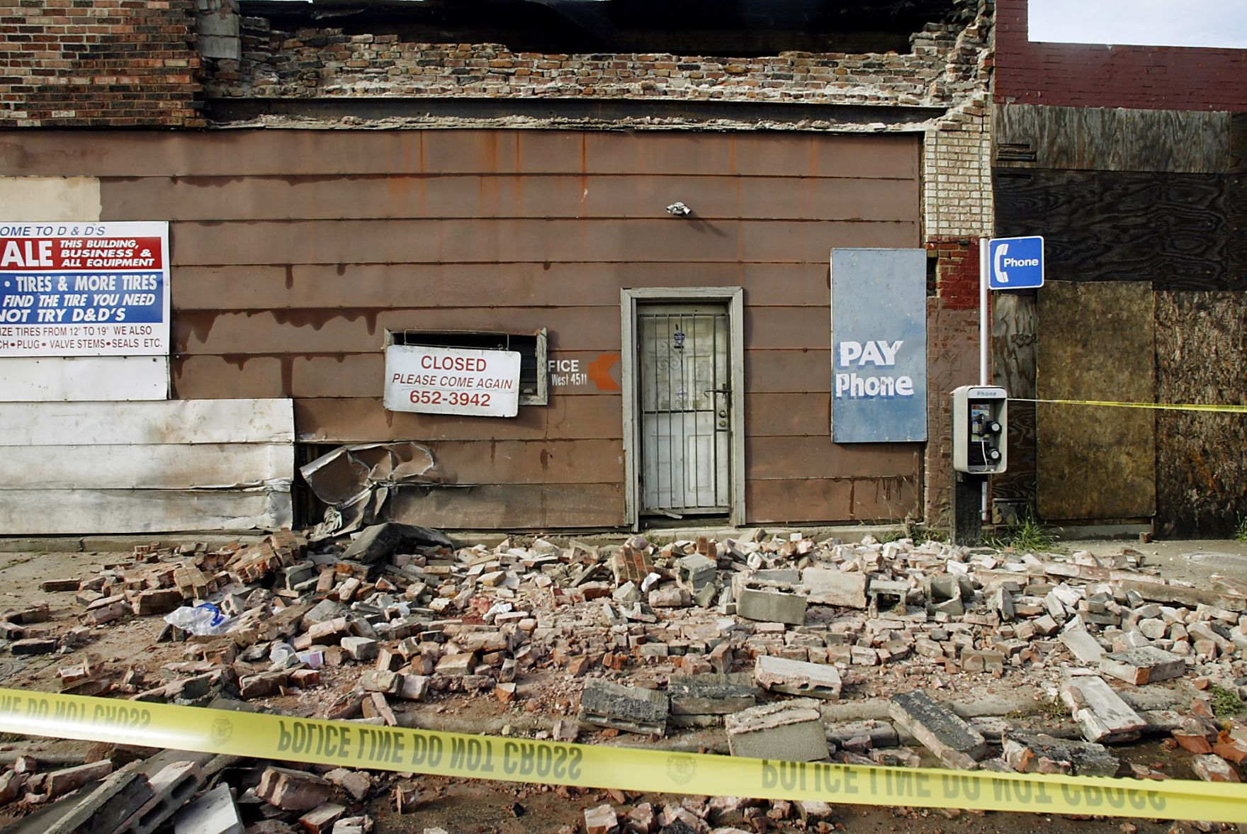 D & D's tire store collapsed in 2006